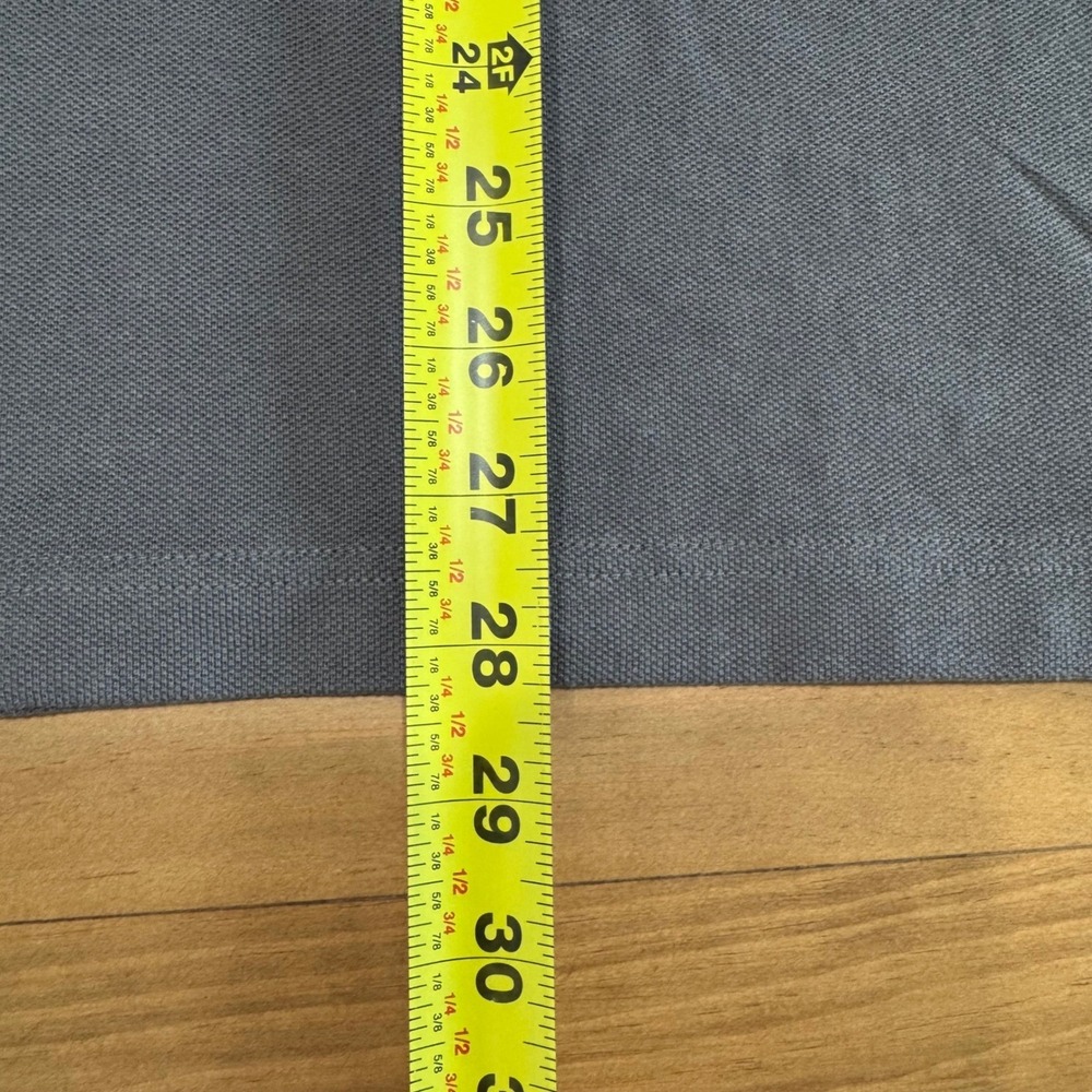 Prada Mens XL Polo Shirt Grey Yellow Panther Embroidered Tipped Cotton Pique - Picture 6 of 12